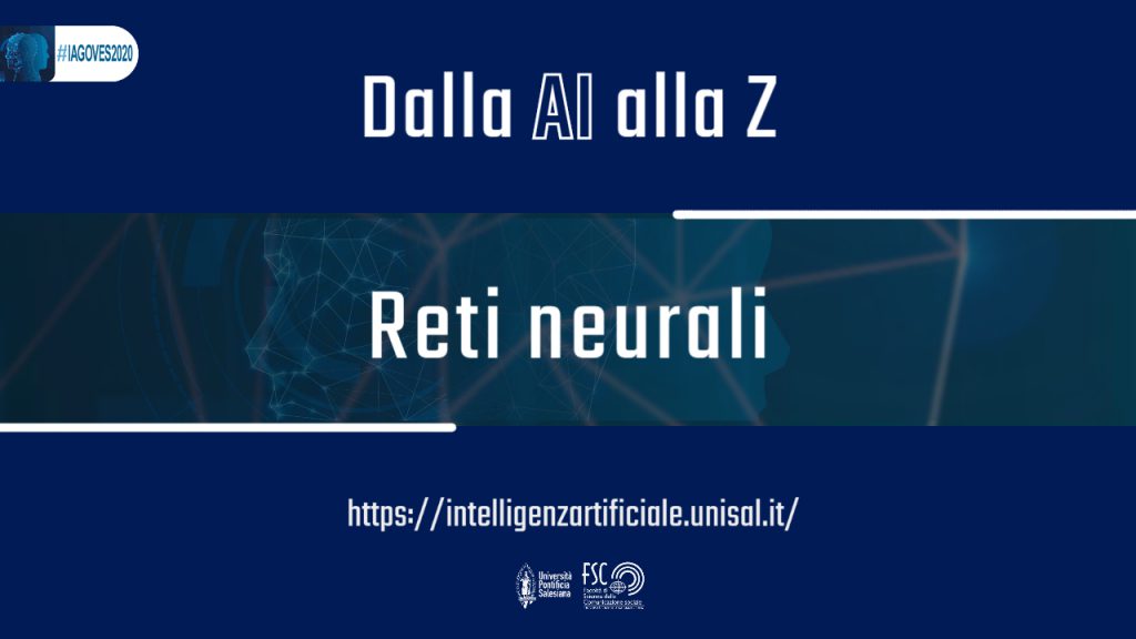 Reti neurali. Glossario #IAGOVES2020